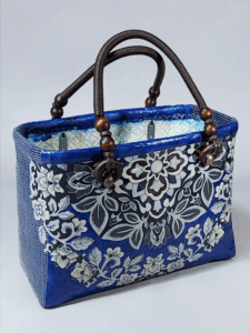 一閑張りカゴバッグの画像