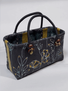 一閑張りカゴバッグの画像